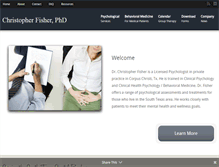 Tablet Screenshot of christopherfisherphd.com